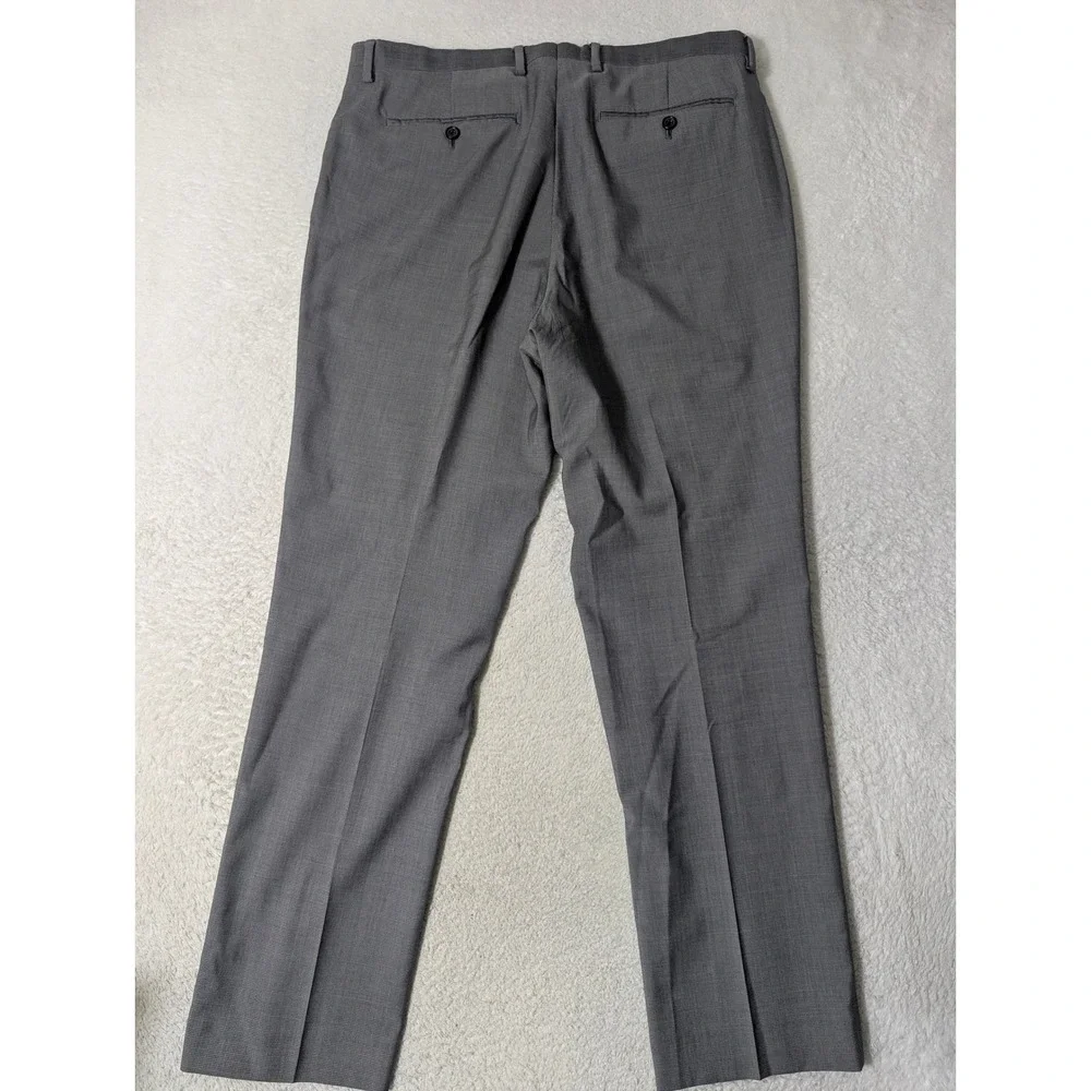 Banana Republic‎ Dress Pants Mens 35/32 Grey Slim Fit Tollegno 1900 Wool